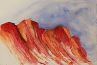 Rotes Kliff Sylt 38x56